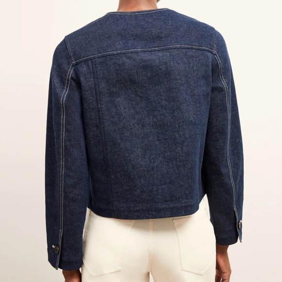 M.M. LAFLEUR The Kane Jacket - Stretch Denim Suiting size 2 - Picture 5 of 10